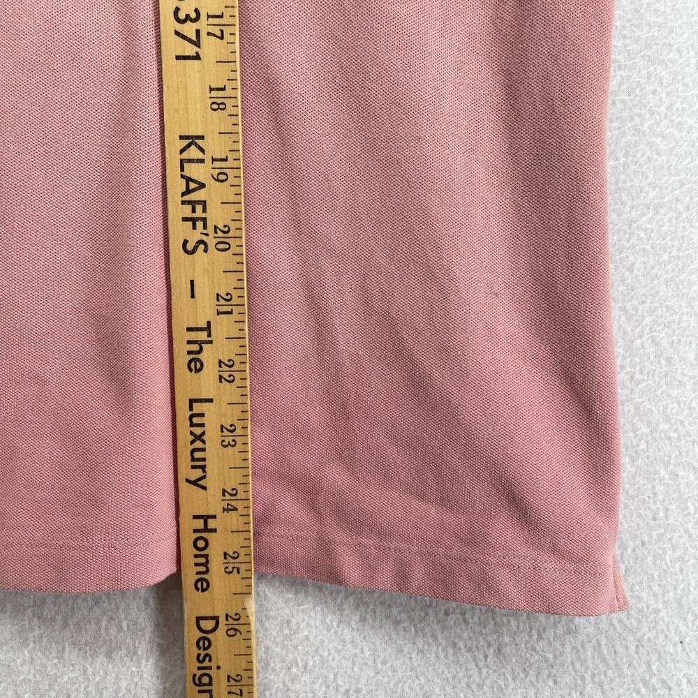 LACOSTE Shirt Womens 42 L Polo Golf Performance Pique Stretch Cotton Pink - Picture 11 of 12